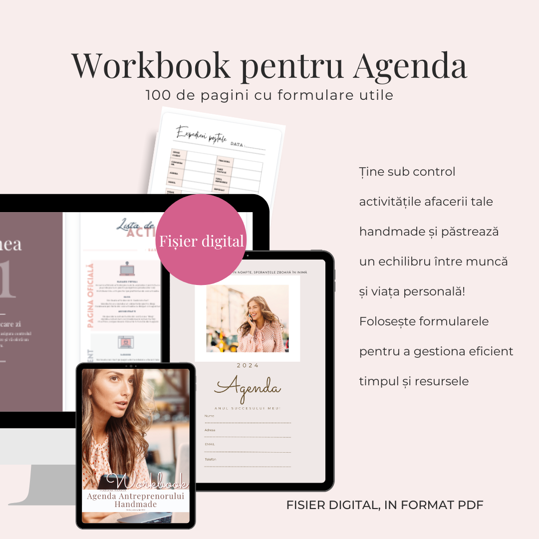 Workbook - Agenda antreprenorului handmade 2024